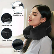 Fillable U-Shaped Travel Neck Pillow (available in 3 colours) by Habicare