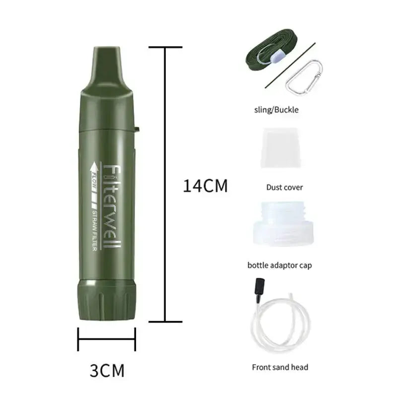 Mini Portable Camping Water Filter & Drinking Water Purifier by Habicare