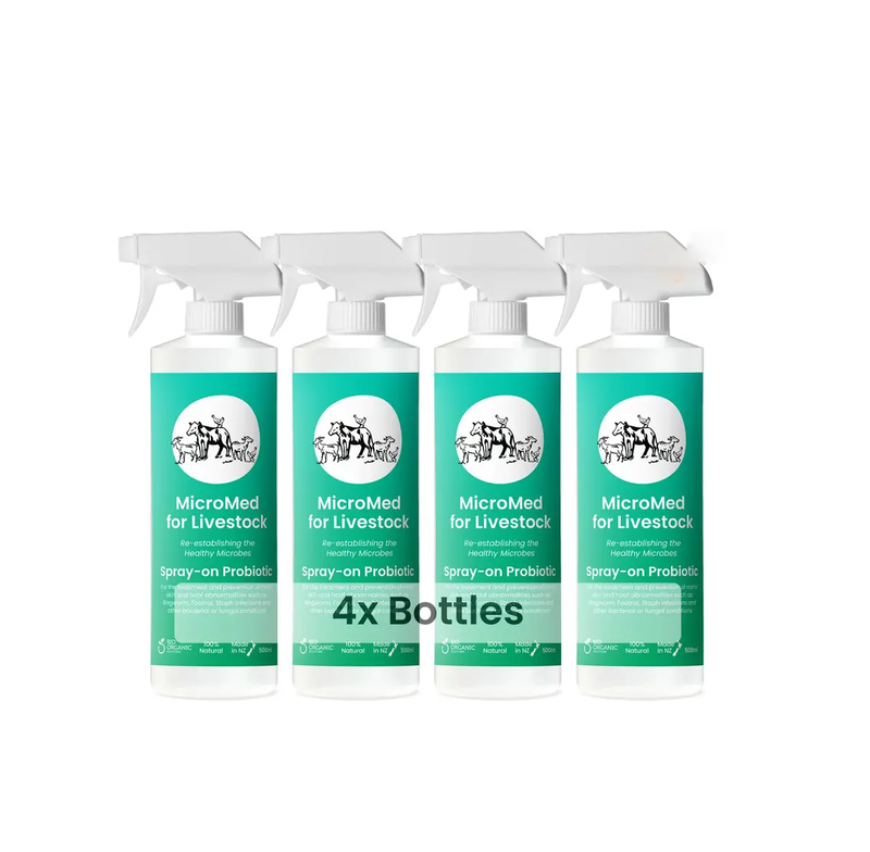 MicroMed for Livestock Acute Care – 4 x 500ml Bundle by MicroMed