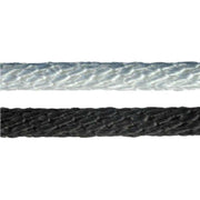 Hard Lay Sash Cord White Or Black 3mm to 9mm showing white and black cord side by side.