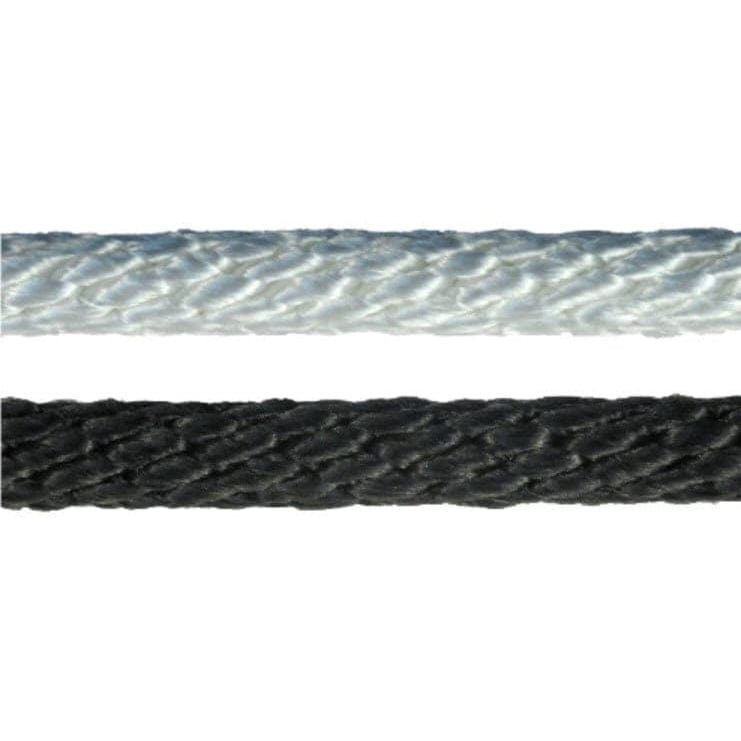 FINELINE Braided Polyester Ropes Sash Cord White Or Black 3mm to 9mm Hard Lay 150m Coil