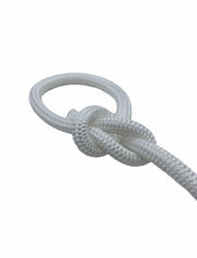 Polypropylene Liteline Floating Rope 6mm 8 10 12mm x 100m with a secure knot and loop design.