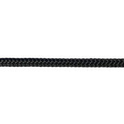 FineLine NZ Made Polyester Smooth Braid 6 Series black braided rope close-up view