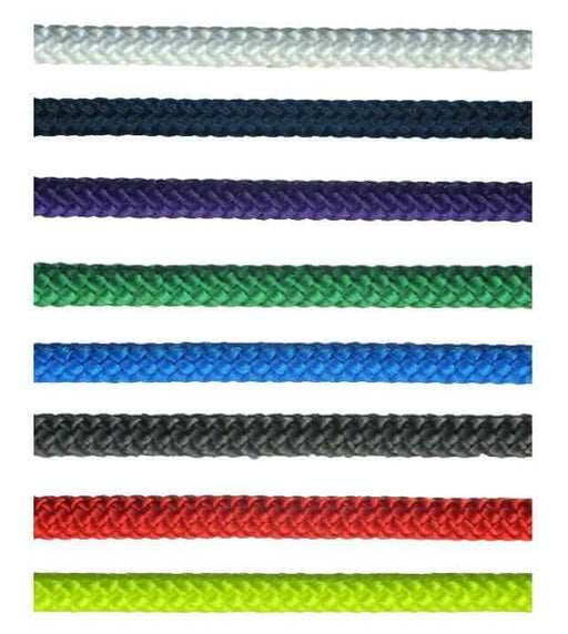 CJ6 Polyester Fine Braid 1mm to 7mm x 100m in various colors including white, blue, green, and red.
