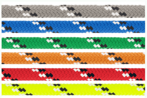 Advantage - T70 (Trosar) per meter multi-colored braided ropes showcasing strength and durability.