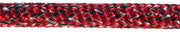 Advantage Dyneema Yacht Braid in red and black color, showcasing the double braid construction for high strength and low stretch.