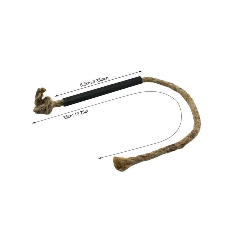 Fire Starter - Tinder Cord with Aluminum Bellow Pipe & Waterproof Wax Wick Hemp by 9eight5