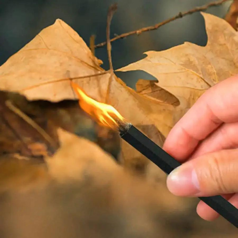 Fire Starter - Tinder Cord with Aluminum Bellow Pipe & Waterproof Wax Wick Hemp by 9eight5
