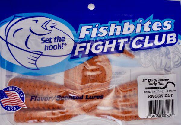Fishbites Fish bites Knock Out Fight Club 5″ Dirty Boxer Curly Tail