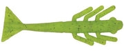 Fight Club 3.5″ Fightin Shrimp in vibrant green color designed for fishing lures to attract fish with lifelike action.