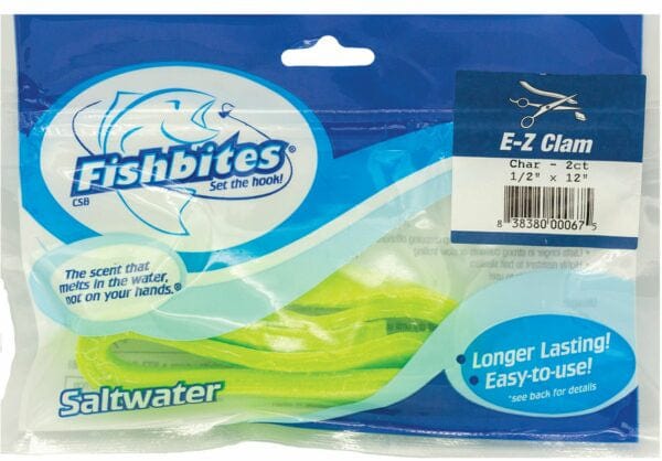 Fishbites Soft Bait EZ Long Lasting Clam Chartreuse