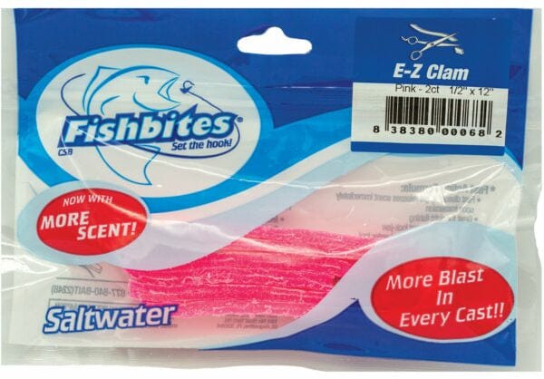 Fishbites Soft Bait EZ Long Lasting Clam Pink