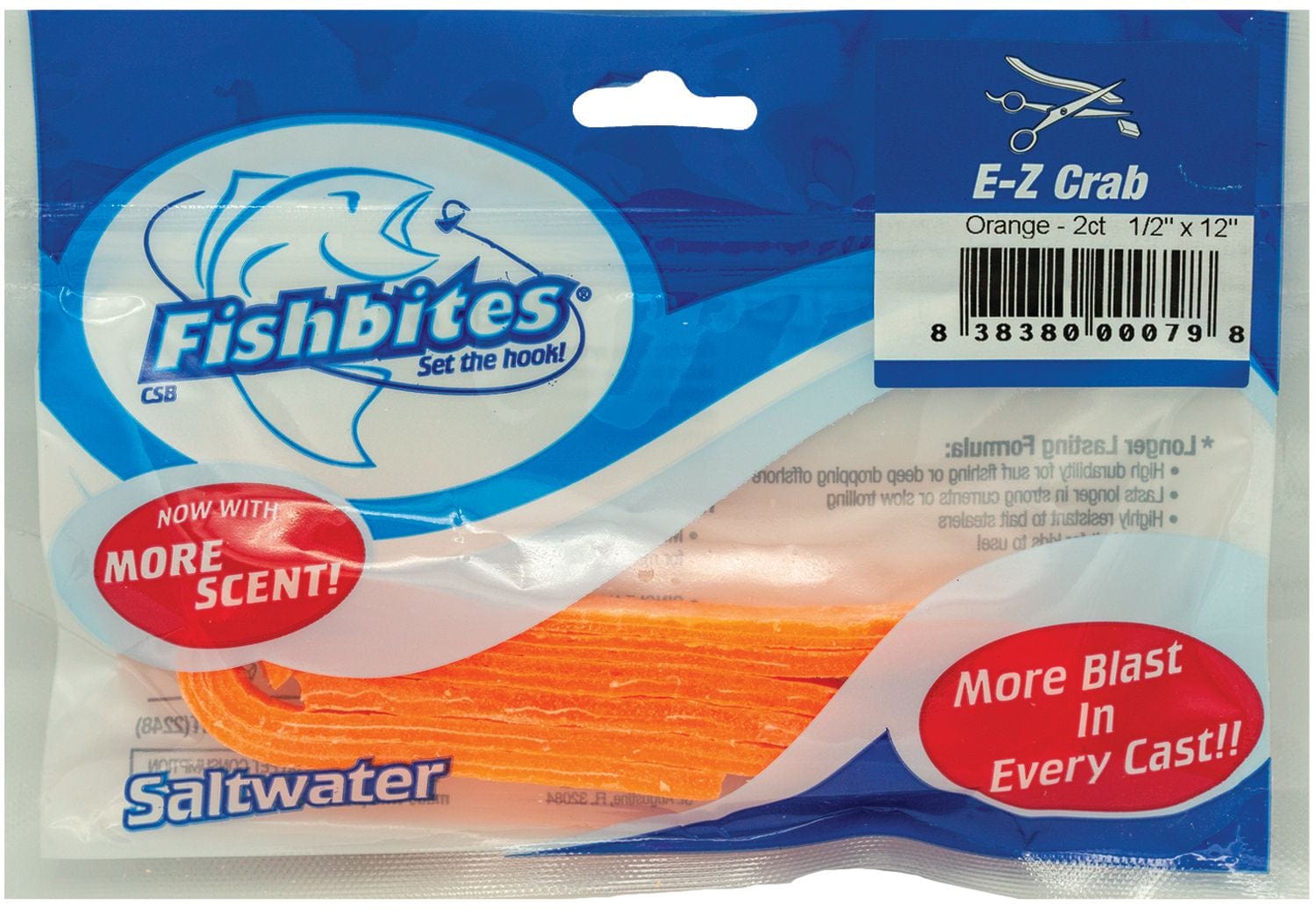 Fishbites Soft Bait EZ Long Lasting Crab Orange