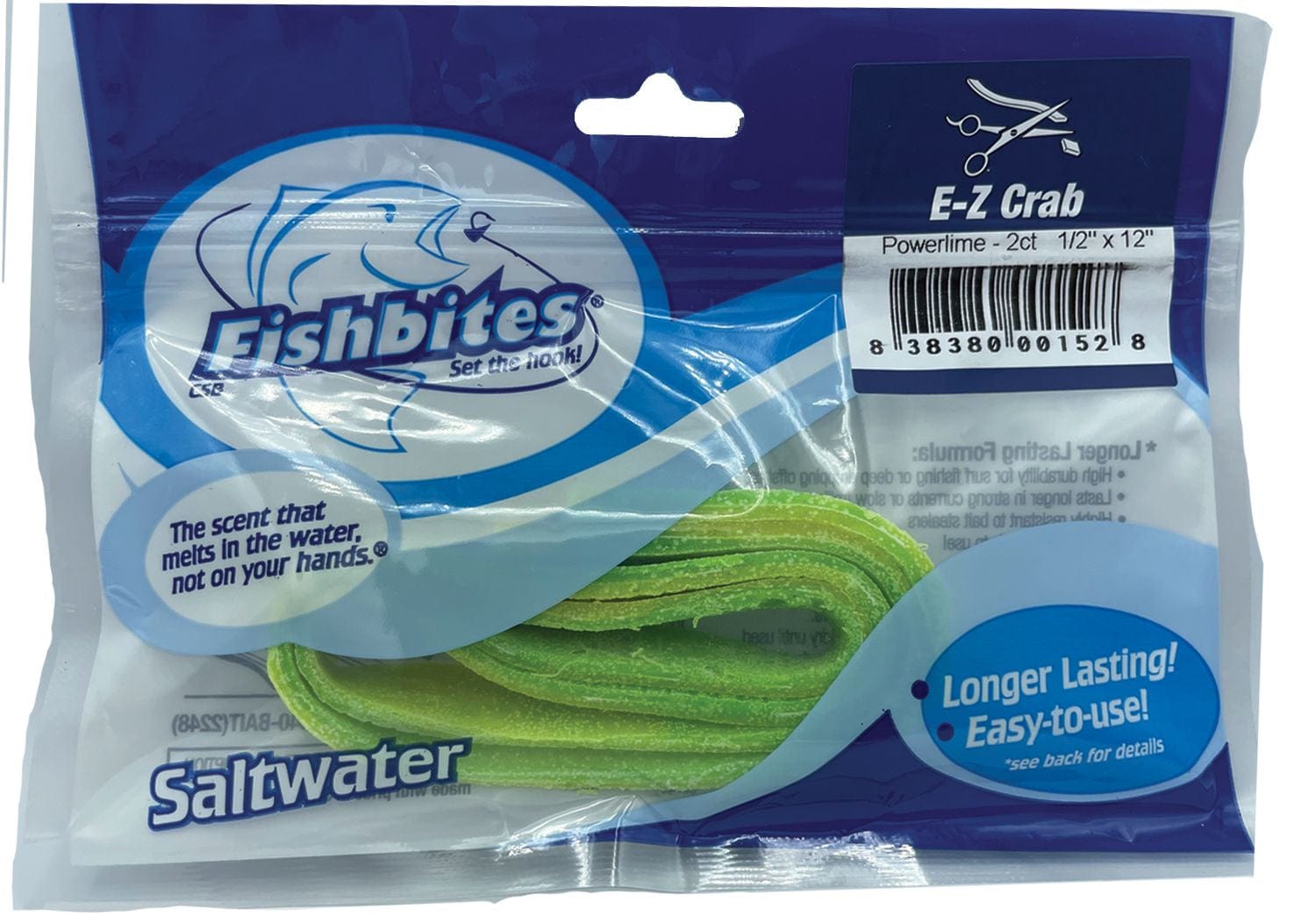 Fishbites Soft Bait EZ Long Lasting Crab Power Lime