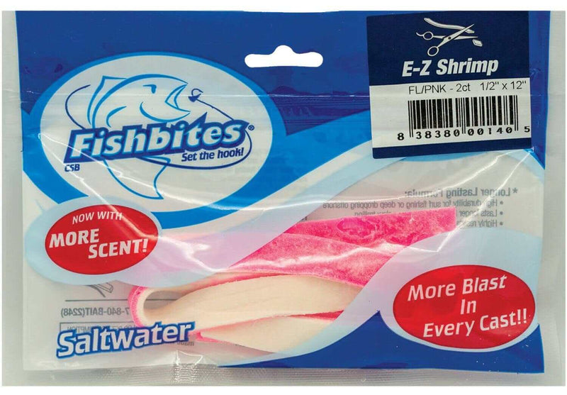 Fishbites Soft Bait EZ Long Lasting Shrimp Flesh/Pink