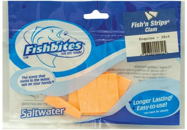 Fishbites Soft Bait Fish N Strips Clam Coquina