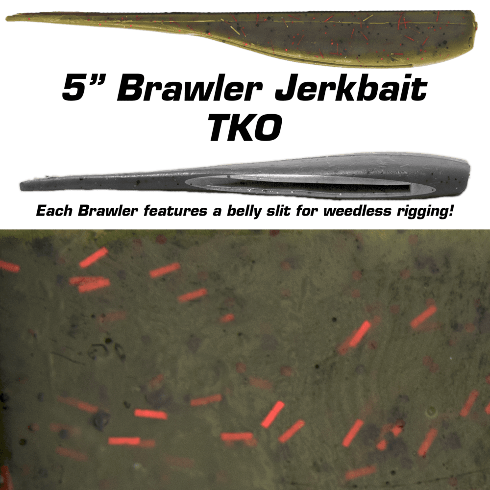 Fishbites Soft Bait Fishbite 5 Inch Brawler Jerkbait - TKO