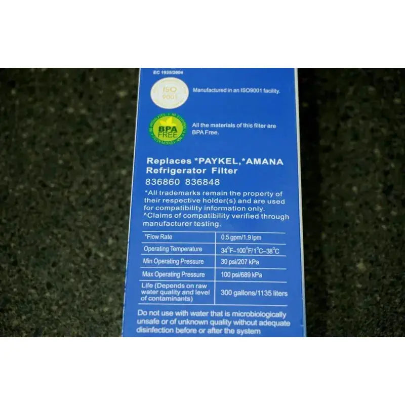 Fisher & Paykel Fridge Water Filter - Spring Source 836848 836860 862285 EFF-6017A NZ by Filtration Station NZ