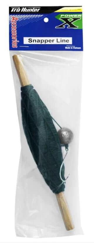 Image of PRO HUNTER SNAPPER HANDLINE packaging featuring the snapper line and fishing accessories.