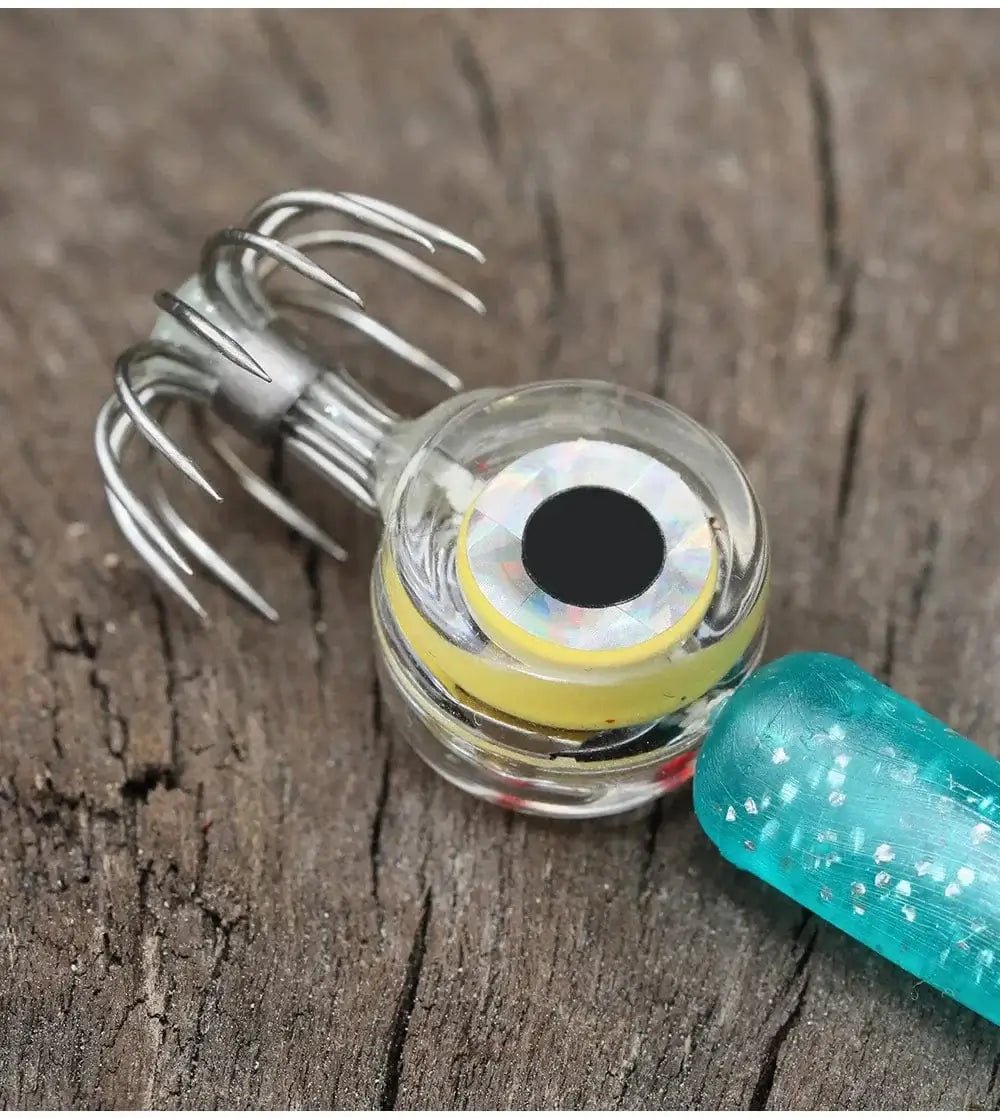 China China Fishing Lures 5g Squid Hook with LED Light Squid Jig Lure Luminous Webfoot Octopus Egi Artificial Bait Cuttlefish Sea Tackle