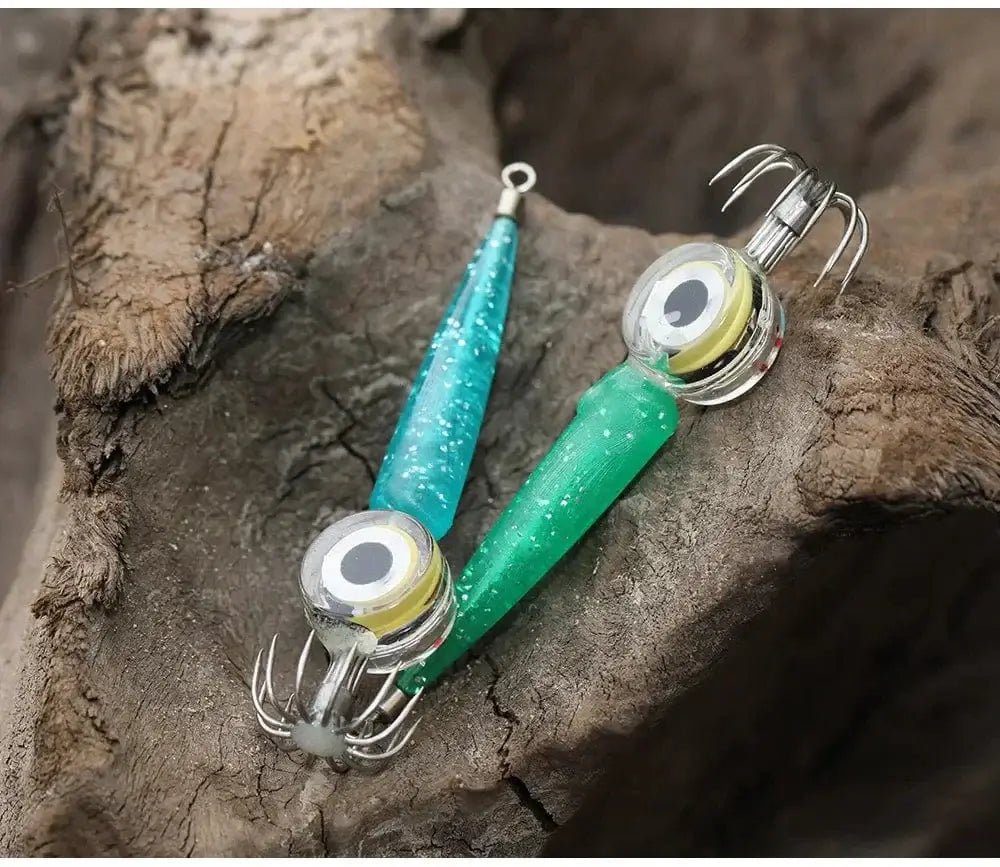 China China Fishing Lures 5g Squid Hook with LED Light Squid Jig Lure Luminous Webfoot Octopus Egi Artificial Bait Cuttlefish Sea Tackle