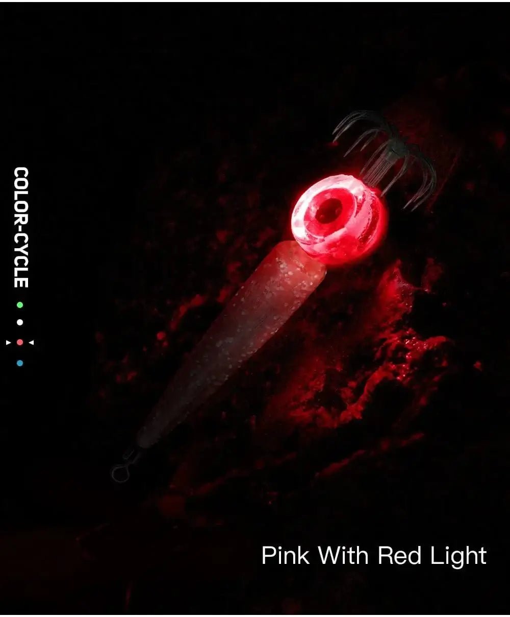 China China Fishing Lures 5g Squid Hook with LED Light Squid Jig Lure Luminous Webfoot Octopus Egi Artificial Bait Cuttlefish Sea Tackle