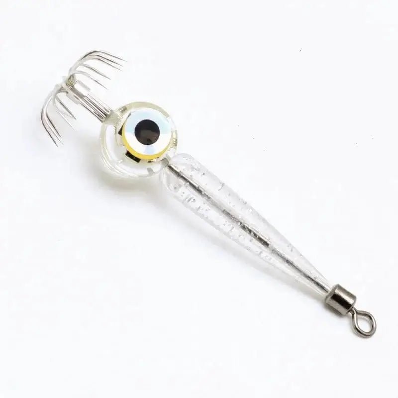 China China WHITE Fishing Lures 5g Squid Hook with LED Light Squid Jig Lure Luminous Webfoot Octopus Egi Artificial Bait Cuttlefish Sea Tackle