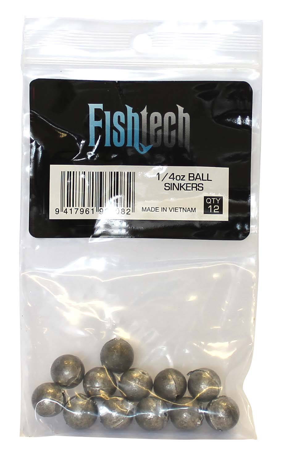 Fishtech Ball Sinkers 1/4oz (12 per pack) - Action Outdoors Kiwi