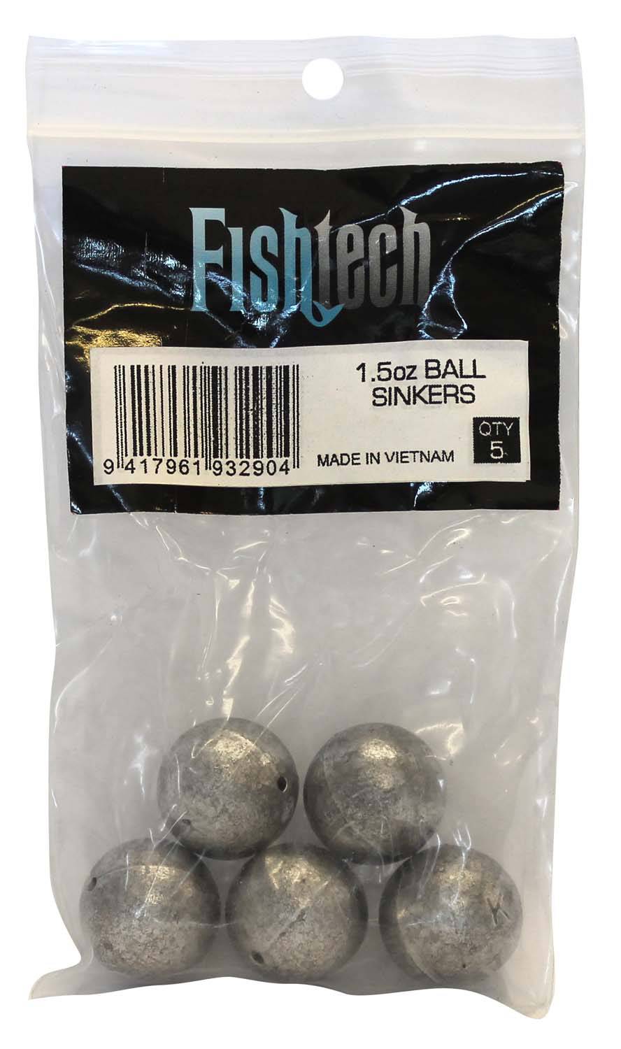 Fishtech Ball Sinkers 1.5oz (5 per pack) - Action Outdoors Kiwi