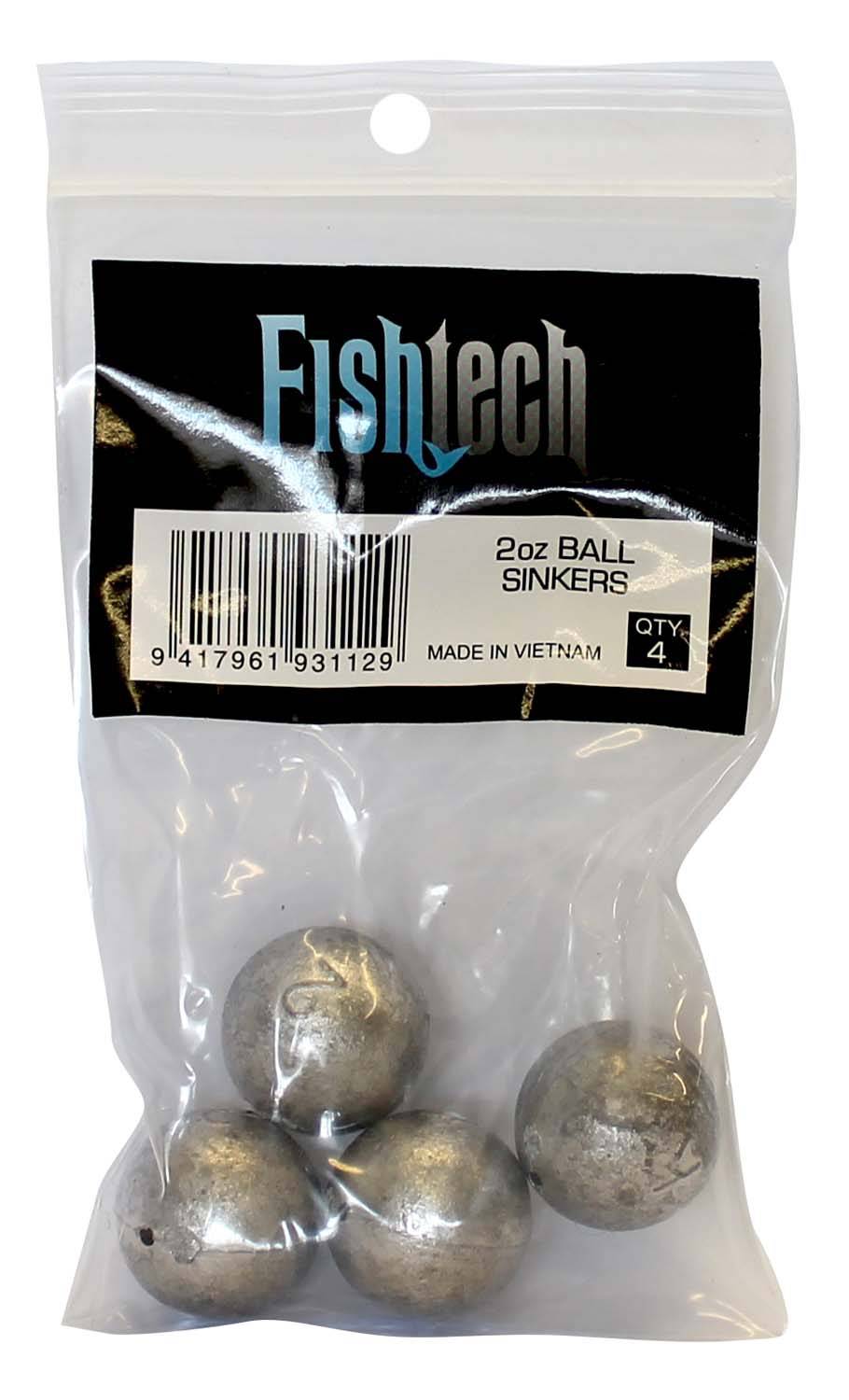 Fishtech Ball Sinkers 2oz (4 per pack) - Action Outdoors Kiwi