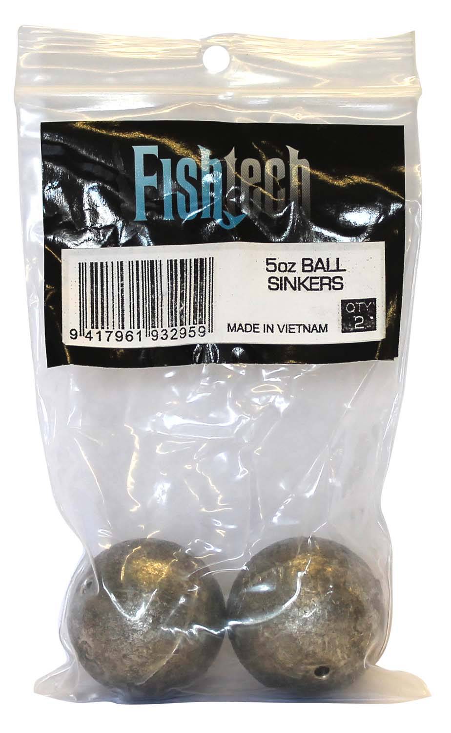 Fishtech Ball Sinkers 5oz (2 per pack) - Action Outdoors Kiwi