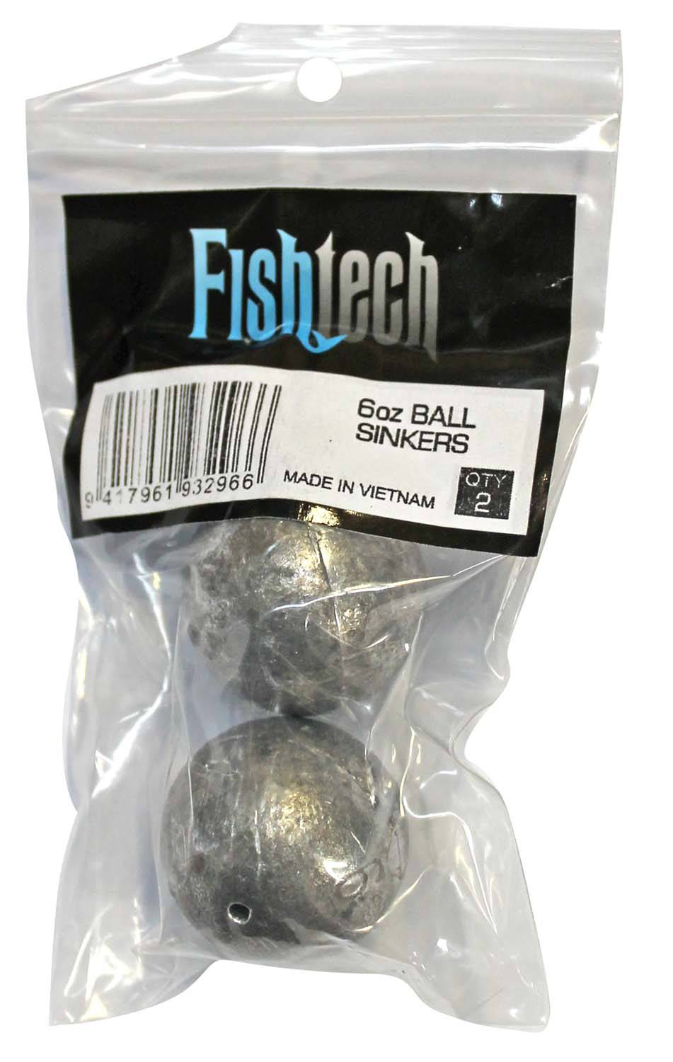 Fishtech Ball Sinkers 6oz (2 per pack) - Action Outdoors Kiwi