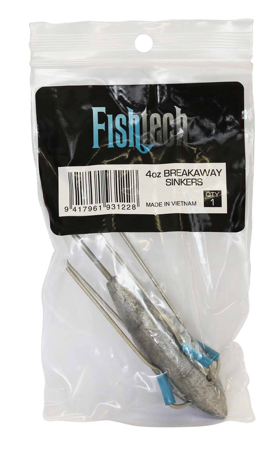 Fishtech Breakaway Sinker 4oz (1 per pack) - Action Outdoors Kiwi