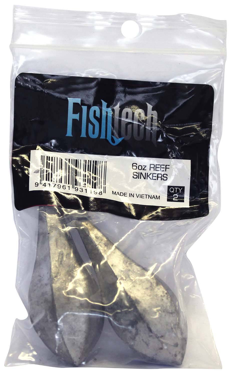 Fishtech Reef Sinkers 6oz (2 per pack) - Action Outdoors Kiwi