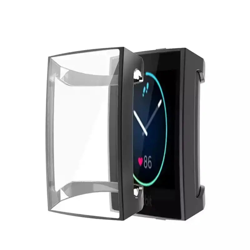Protective Case for Fitbit Charge 3 / 4 (Black) by Habicare