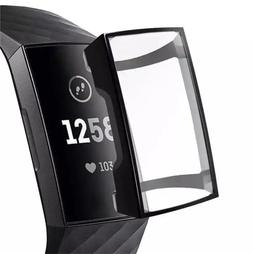 Protective Case for Fitbit Charge 3 / 4 (Black) by Habicare
