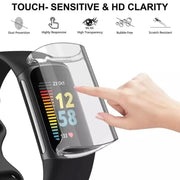 Protective Case for Fitbit Charge 5 (Black) by That Watch Shop