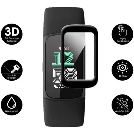 Screen Protectors for Fitbit Charge 6 Watch (Pack of 3) by Habicare