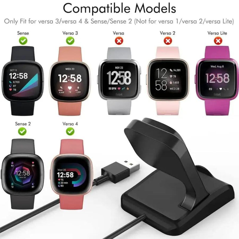 Charger Stand for Fitbit (Versa 4 / Versa 3 / Sense 2 / Sense) by That Watch Shop