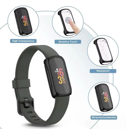 Protective Case for Fitbit Inspire 3 (Black) by That Watch Shop