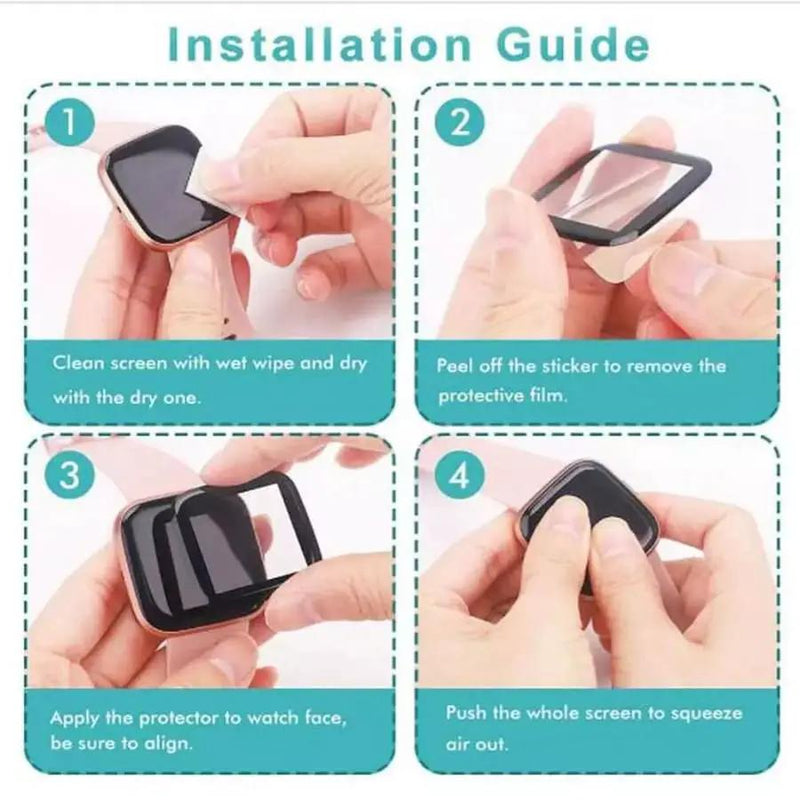 Screen Protectors for Fitbit Sense (Pack of 4) by That Watch Shop