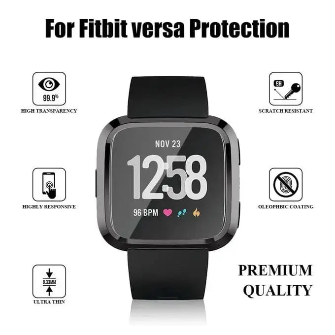 Protective Case for Fitbit Versa 1 (Black) by Habicare