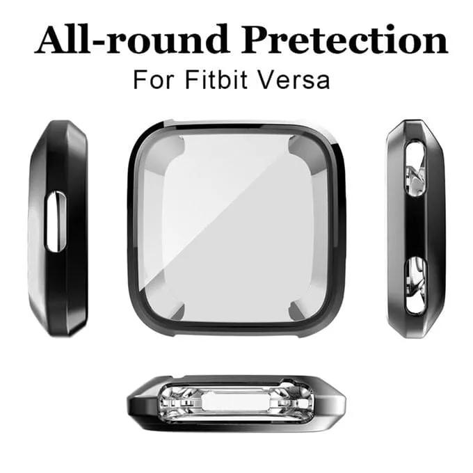 Protective Case for Fitbit Versa 1 (Black) by That Watch Shop