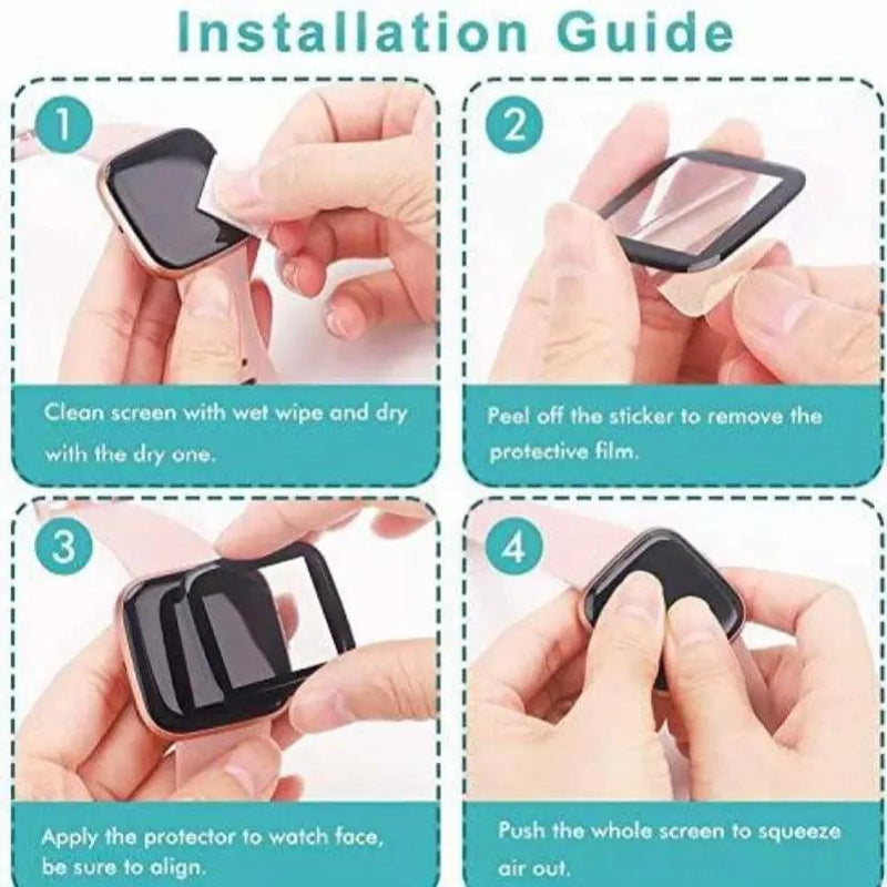 Screen Protectors for Fitbit Versa 1 (Pack of 4) by That Watch Shop