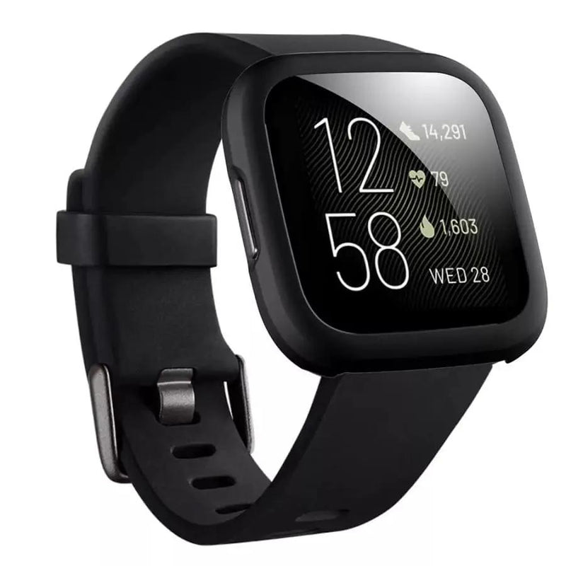 Protective Case for Fitbit Versa 2 (Black) by That Watch Shop