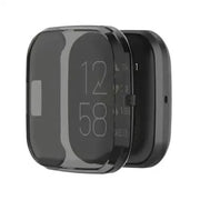 Protective Case for Fitbit Versa 2 (Transparent Black) by Habicare