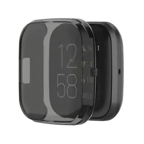 Protective Case for Fitbit Versa 2 (Transparent Black) by Habicare