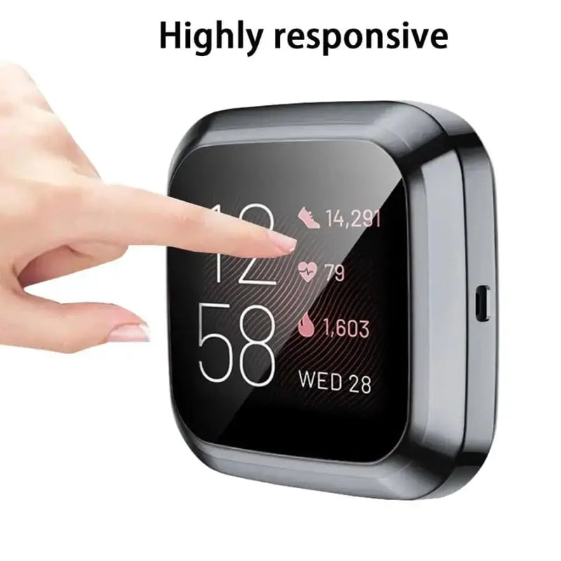 Protective Case for Fitbit Versa 2 (Black) by Habicare