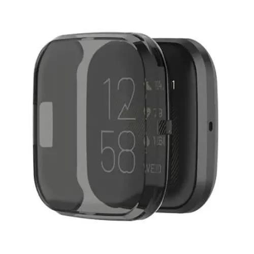 Protective Case for Fitbit Versa 2 (Black Smoke) by That Watch Shop
