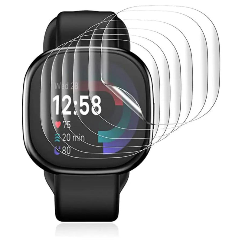 Hydrogel Screen Protectors for Fitbit Versa 4 (Pack of 6) by That Watch Shop